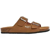 Pepe Jeans for man. PMS80002 Sandals Bio Double Kepler brown (41), Flat, 1 to 3 cm, None, Casual