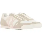 Armani Exchange for woman. XW002794AF22755MZ736 Lace-up sneakers with white rubber sole (38), Fabric, Flat, Laces, Casual