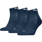 Puma Quarter Socks (3 Pack) Unisex, Clothing, Navy, 35-38