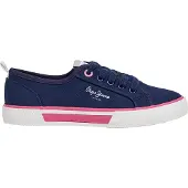 Pepe Jeans for woman/girl. PGS300010 Brady Club Shoes navy (34), Fabric, Flat, Laces, Casual, children's fashion