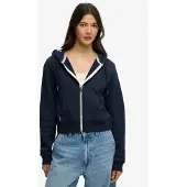 Superdry Essential Logo Cropped Genser Med Hel Glidelås