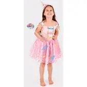 Den Goda Fen Kostymer - Dress Candy - Rosa - - 2-4 år (92-104) - Kostymer