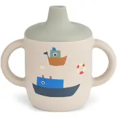 Liewood Kopp m. tut - Neil Sippy Cup - Silikon - Seiling/Sandy - - OneSize - Kopp