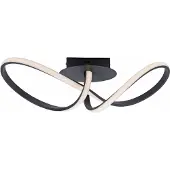 JUST LIGHT Maria LED-taklampe, dimbar, svart