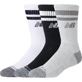 New Balance Active Lifestyle Striped Crewsokker Assortert