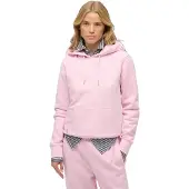 Superdry for woman. W2012667A Essential Logo Emb pink hoodie (XXS), Casual, Cotton, Long sleeve