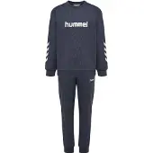 Hummel Collegegenser - HmlJR Logo - Ombre Blue - - 7-8 år (122-128) - Collegegenser
