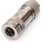 Digitus - Nettverkkontakt - 8-pins M12 (hunn) skrubar - skjermet - CAT 6a - IEEE 802.3an/IEEE 802.3af/IEEE 802.3at - robust
