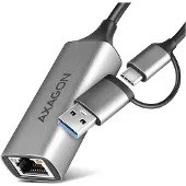 Axagon Gigabit Ethernet-adapter USB-C+ USB-A