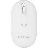 Dicota Wireless Mouse BT/2.4G - Mus - Optisk - 3 knapper - Hvit