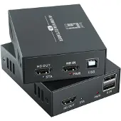 Level One LevelOne HVE-8111 HDMI-forlengelsessett 4K 100 m, svart