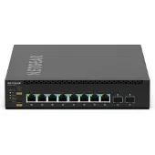 Netgear M4350-8M2V - Switch - L3 - Styrt - 8 x 2.5GBase-T (PoE ++) + 2 x 25 Gigabit SFP28 (opplink) - front til bakside-luftflyt - stasjonær, rackm...