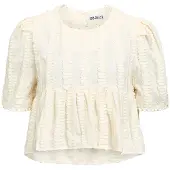 Object Teksturert Peplum Topp