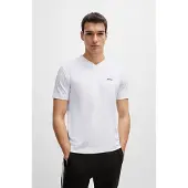 BOSS for man. 50506347 T-shirt V white (L), Casual, Cotton, Short sleeve