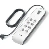 Belkin Bsv804vf2m-v2 2x Usb-strømuttak 8 Uttak