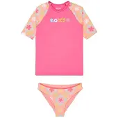 Roxy Set Check Tw Kortermet Rash Guard