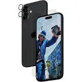 PanzerGlass - 2-i-1 beskyttelse - skjerm- / linsebeskytterkit for mobiltelefon - glass - for Apple iPhone 16 Plus