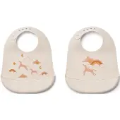 Liewood Smekker - Silikon - 2-pack - Tilda - Dream/Ecru - - OneSize - Smekke