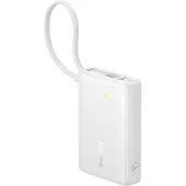Baseus PicoGo power bank - with built-in USB-C cable - 2 x USB-C USB - 45 Watt - 10000 mAh