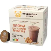 Columbus | Varm sjokolade med salt karamell - 12 kapsler til Dolce Gusto