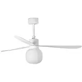 Faro LED-takvifte Amelia Ball L, hvit, likestrøm, stillegående, 132 cm