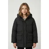 Name it Polstret Jakke - NOOS - NkfMedow03 - Svart - - 6 år (116) - Dunjakke