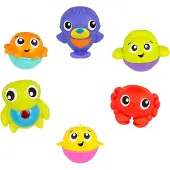 Playgro Badeleke - 6 stk. - Øse og oppbevaring - Vann Play Venne - - OneSize - Badeleker