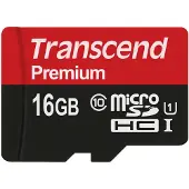 Transcend Micro Sdhc 16gb Class 10 Uhs-i 400x Minnekort