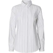 Selected Romie Striped Fitted Skjorte Med Lange Ermer