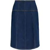 Object Denim Midiskjørt