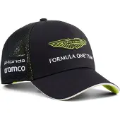 Puma x ASTON MARTIN ARAMCO F1 TEAM Replica Stroll Trucker Cap, Motorsport, Black, OSFA