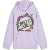 Puma MID 90s Relaxed Graphic Hoodie Youth, Shop, Light Lavender, 15-16Y