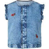 Pieces Pcpalma Rysjer Denim Topp
