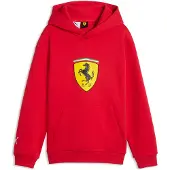 Puma Scuderia Ferrari Coloured Shield Fleece Hoodie Youth, Age, Rosso Corsa, 7-8Y