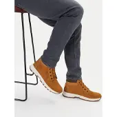 Helly Hansen for man. 11653 Bowstring Primaloft leather boots brown (45), Flat, Laces, Casual