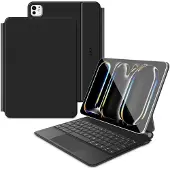 TechProtection SMARTCASE MAGNETIC + KEYBOARD til iPad Pro 11” 5/6 2024-2025 svart