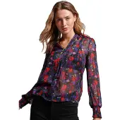 Superdry Studios Chiffon Langermet Bluse