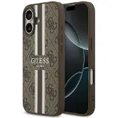 GUESS 4G MagSafe-etui med trykte striper til iPhone 17 – brunt
