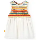 Boboli Knitwear Combined Ermeløs Kjole