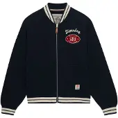 Superdry Country Club Jersey Bomber Genser Med Hel Glidelås