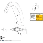 Mavic Cosmic Slr45 23 Landeveissykkel Felg