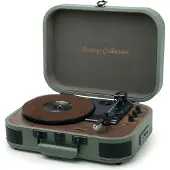 Muse MT-207 PGR, Direktedrevet platespiller, Automatisk, Grønn, 33,45,75 RPM, Rotasjon, 10 W