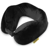 Travel-Blue Tranquility Pillow Wider Fit - Black