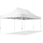 TOOLPORT 3x6 m stål, pop up partytelt, uden sidepaneler, hvit