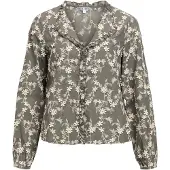 Object Brodert V-hals Bluse