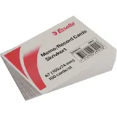 Esselte Cardo - Registerkort - A7 (74 x 105 mm) - landskap - hvit - linjert (en pakke 100)