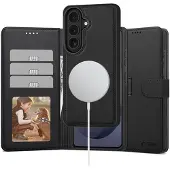 Tech-Protect Samsung Galaxy S26 2-i-1 lommeboketui - kompatibel med Magsafe - svart