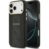 GUESS 4G Stripe MagSafe-etui til iPhone 17 Pro Max – svart
