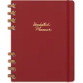 Moleskine Spiral Planner Udateret XL Kirsebær Rød