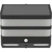 Eglo STIAPPA solcelle vegglampe m/ sensor, sort/hvit